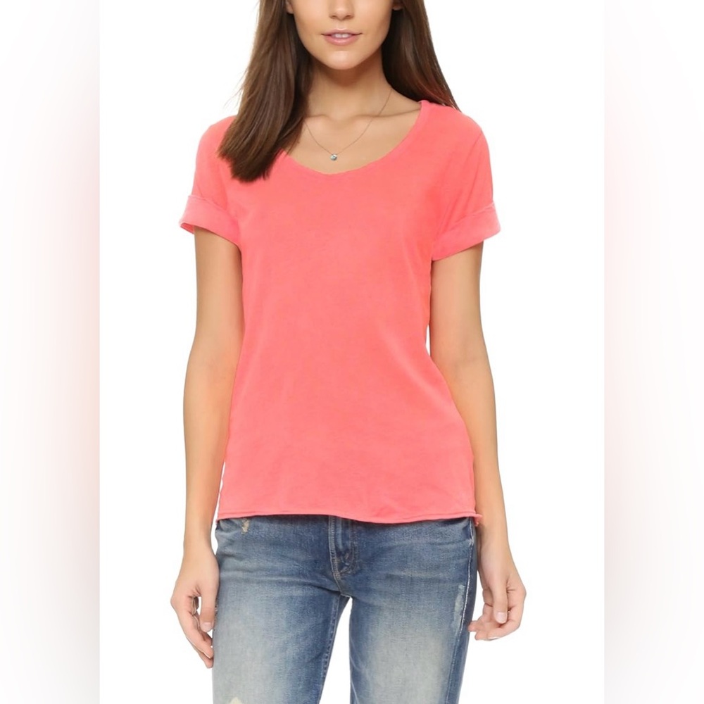 Splendid Vintage Whisper Roll Sleeve Tee